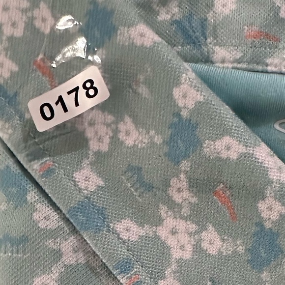 Straight Down Men’s Tropical Golf Polo Blue Orange Large short sleeve - Picture 14 of 14